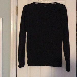 Black V neck sweater